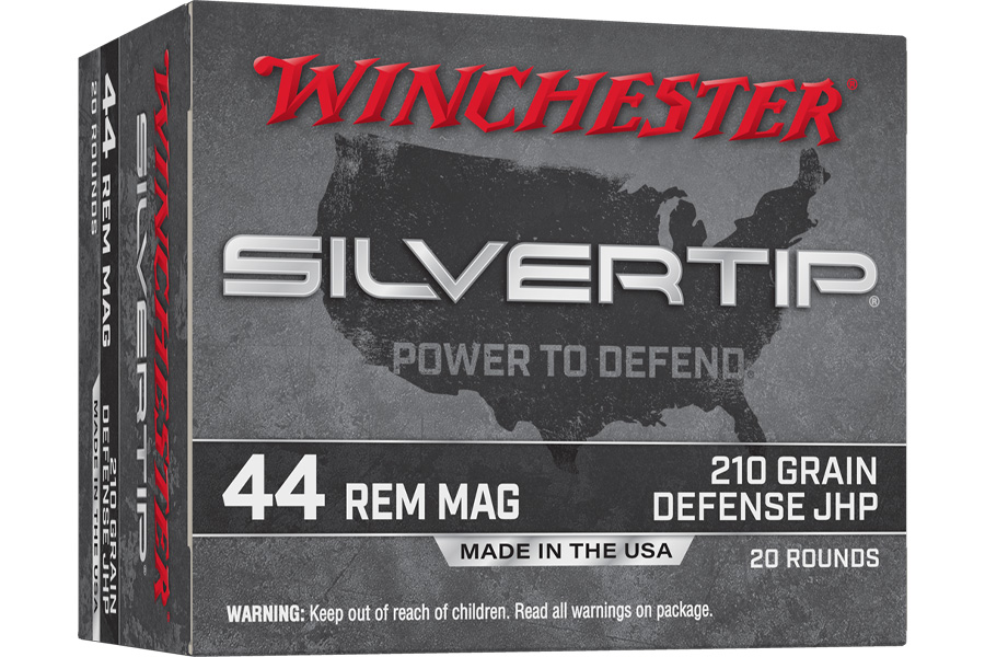 WINCHESTER AMMO 44 Rem Mag 210 gr JHP Silvertip 20/Box